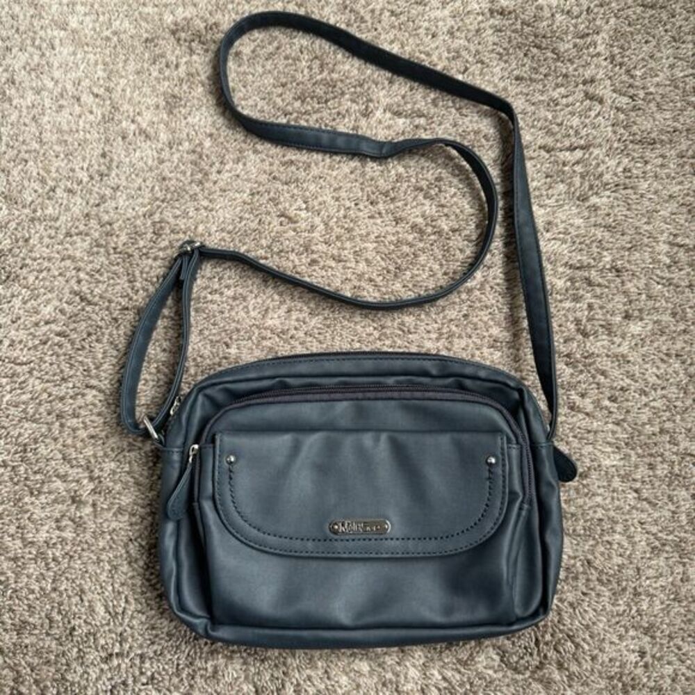 Multisac Women's‎ Navy Blue Crossbody, Shoulder Bag Purse With Adjustable Strap
